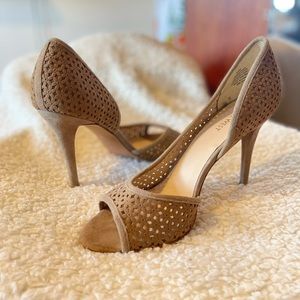 Womens Nine West Peep Toe Heels 9.5